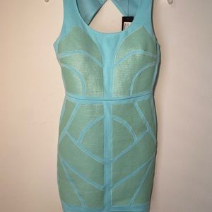 Ark & Co. Cocktail Short Sequin Dress in Turquoise (NWT)